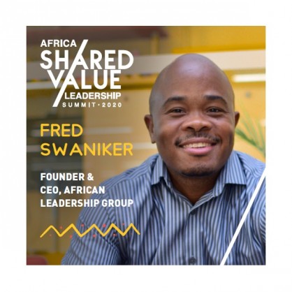 Fred Swaniker, founder and CEO of Africa Leadership Group, to open the 2020 Africa Shared Value Leadership Summit