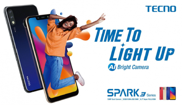 Time to Light Up: TECNO Launches Upgraded SPARK 3 Series with AI Bright Camera