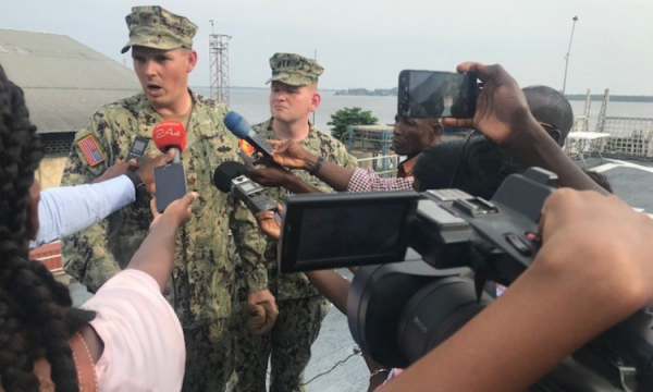 U.S. Embassy Abidjan Takes Journalists American Navy Ship