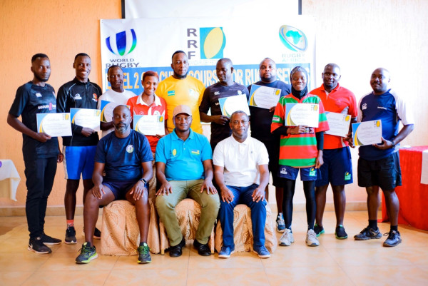 Rwanda Rugby Union, in partnership with Rugby Africa and World Rugby, Organized Level 2 Coaching Course for Rugby Sevens