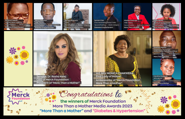 <div>Merck Foundation Chief Executive Officer (CEO) & Malawi First Lady announce Malawian Winners of their Media Awards to break Infertility Stigma, Support Girl Education and Diabetes- Hypertension awareness</div>