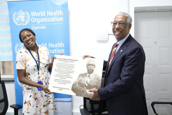 Health Development Partners in Uganda bid farewell to Dr. Yonas Tegegn Woldemariam