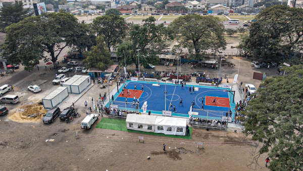 National Basketball Association (NBA) Africa and Africa Development Solutions Unveil Renovated, Solar-Powered Basketball Court in Democratic Republic of Congo