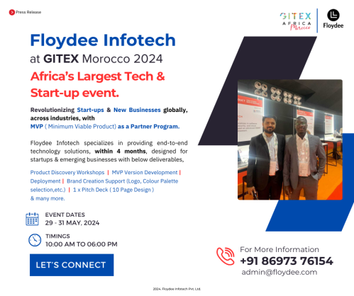 Floydee Infotech Showcases Advanced Tech Solutions at Gitex Africa Morocco 2024 – A premier Tech Partner for the Global Market!