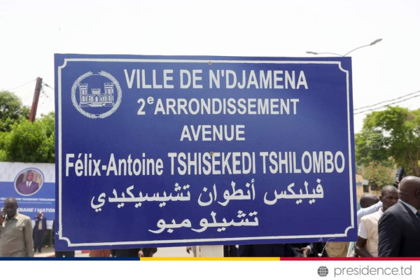 TCHAD-RDC : Inauguration d’une Avenue baptisée Félix-Antoine Tshisekedi Tshilombo