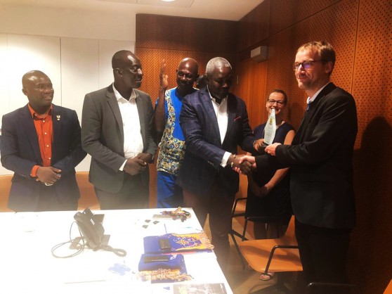 Ghana Deaf Sports Federation and Club Sportif Des Sourds de Mountpellier meet with Cooperation and Cultural Department team at French Embassy in Accra