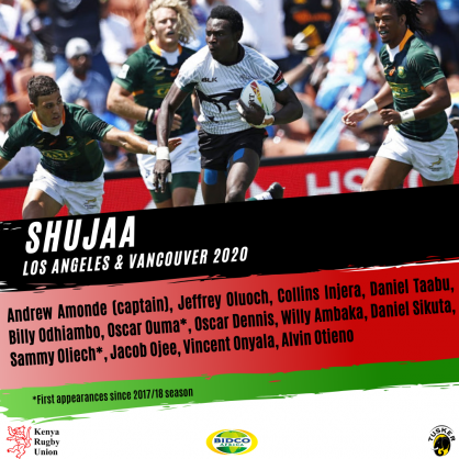 Ouma, Oliech return as Shujaa change five for North American tour