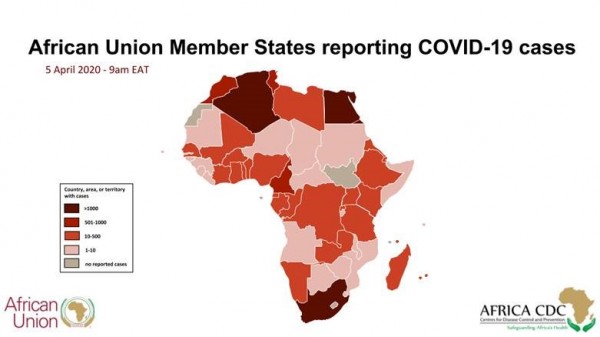 Africa - COVID-19 Surveillance Update: 5 April 2020 9:00a.m