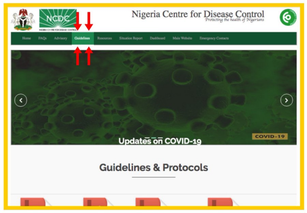 Coronavirus – Nigeria Centre for Disease Control (NCDC) COVID-19 Microsite contains the latest guidelines for the Public and Health Workers