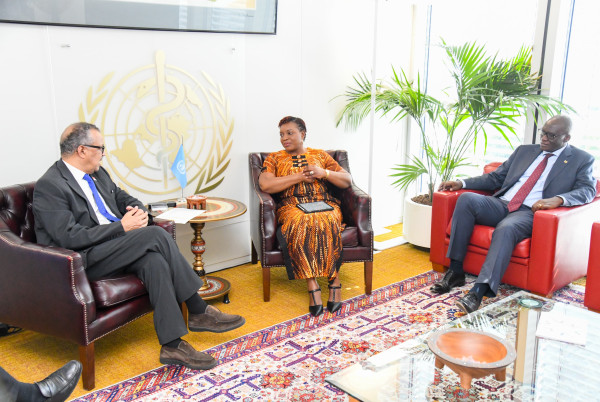 The Cabinet Secretary (CS) Nakhumicha and World Health Organization (WHO) Director General Discuss Progress on Universal Health Coverage (UHC)