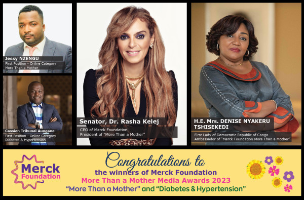 <div>Merck Foundation Chief Executive Officer (CEO) & Democratic Republic of the Congo First Lady announce Winners of their Media Awards to break Infertility Stigma, Support Girl Education and Diabetes- Hypertension awareness</div>