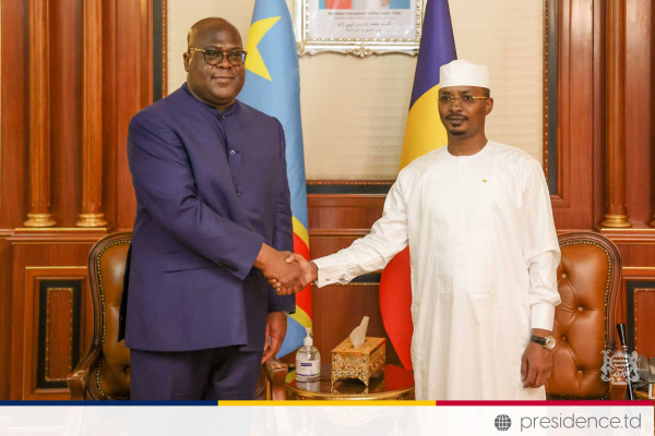 TCHAD-RDC : Le Président Félix-Antoine Tshisekedi Tshilombo achève sa visite d’Etat à N’Djaména