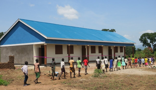 Joy in rural Eastern Equatorian community as UNMISS hands over classrooms for 200 learners