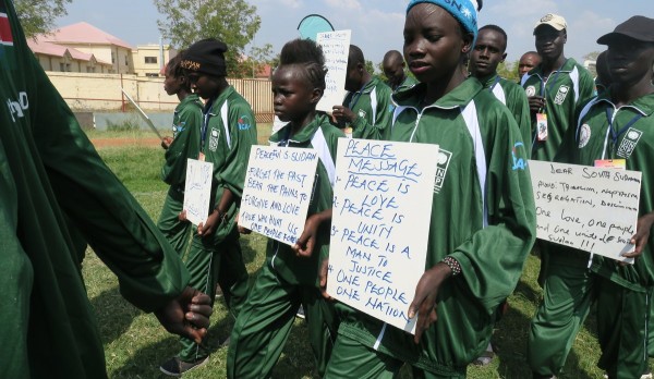 Young athletes come together in peace on National Unity Day in South Sudan