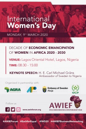 Africa Women Innovation and Entrepreneurship Forum (AWIEF) marks International Women’s Day in Nigeria with key event