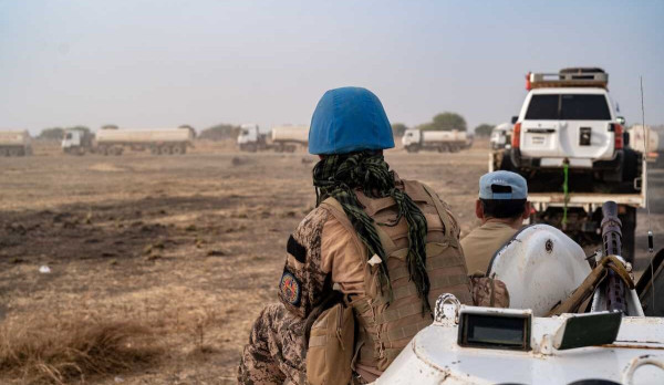 United Nations Mission in South Sudan (UNMISS) peacekeepers from Mongolia protect delivery of vital supplies on insecure routes