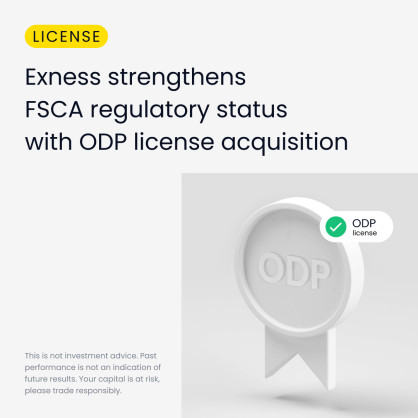 Exness strengthens Financial Sector Conduct Authority (FSCA) regulatory status with Over-the-Counter Derivative Provider (ODP) license acquisition