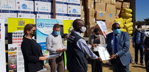 Coronavirus - Zambia: WHO Donates COVID-19 Supplies to MOH within the framework of the UN joint effort aimed at supporting government to scale up preparedness and response actions