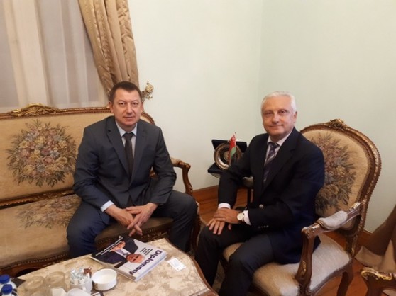 Ambassador of Belarus Sergei Rachkov met with Director General of «MAZ»