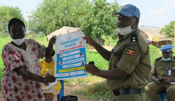 Coronavirus - South Sudan: United Nations in Torit launches COVID-19 campaign to protect community policing members