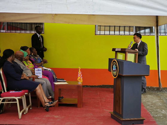 China/Liberia: Ambassador Yin Chengwu attends the Official Dedication of Newly Reconstructed Dormotory of Love a Child Orphanage