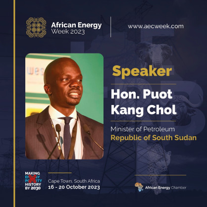 South Sudan Petroleum Minister to Showcase Energy Investment Opportunities at African Energy Week (AEW) 2023