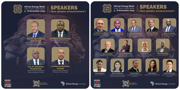 African Energy Week (AEW) 2024 to Drive Investment in African Energy, Announces Second Speaker Lineup