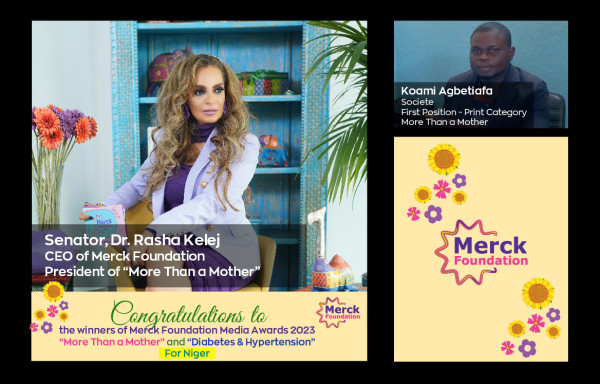 Merck Foundation Chief Executive Officer (CEO) announce Nigerien winner of their Media Awards to break Infertility Stigma, Support Girl Education and Diabetes- Hypertension awareness