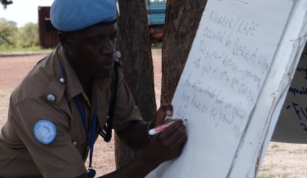 Bentiu Police Officers Improve Their Investigative Skills in Advance of Mobile Court Hearings