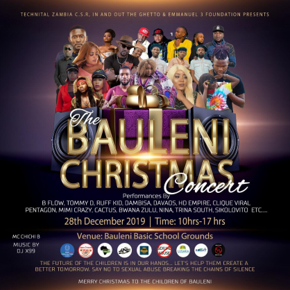 Christmas concert for the children of the Bauleni community