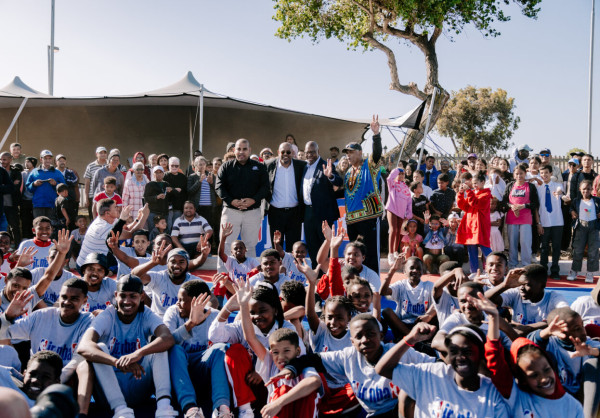 The National Basketball Association (NBA) Africa and Forest Whitaker Unveil Refurbished Basketball Court in Cape Town, South Africa