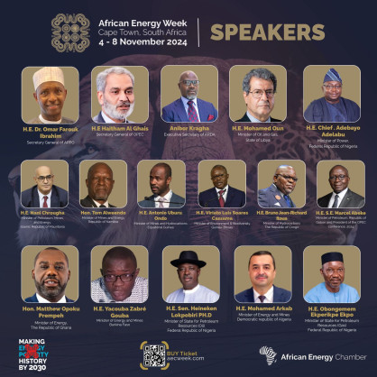 African Energy Week (AEW) 2024 to Explore African Energy Opportunities with First Speaker Lineup