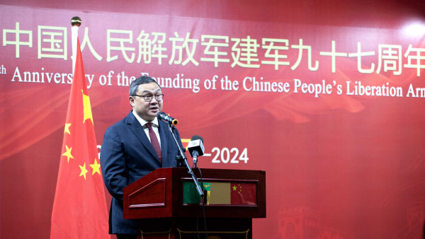 <div>Chinese Embassy in Zambia Holds Reception Celebrating the 97th Anniversary of the Founding of the Chinese People's Liberation Army</div>