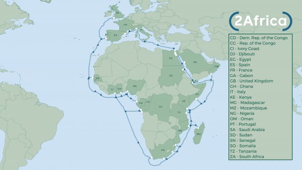 2Africa: A transformative subsea cable for future internet connectivity in Africa announced by global and African partners