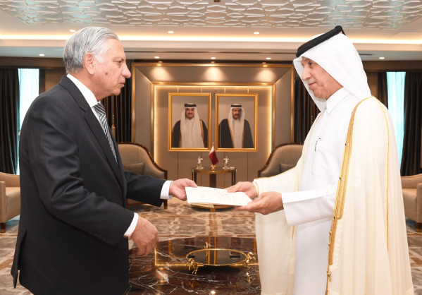 Qatar: Minister of State for Foreign Affairs Receives Copy of Credentials of Ambassadors of Guatemala, Guinea-Bissau