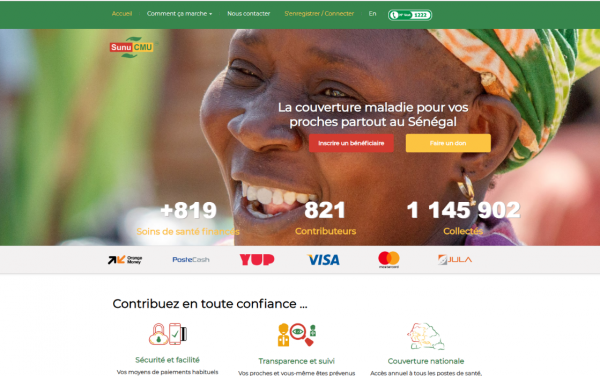 The Agency for Universal Health Coverage in Senegal has launched a new digital platform - sunucmu.com