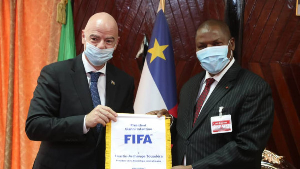 Football development highlighted in visit to the Central African Republic