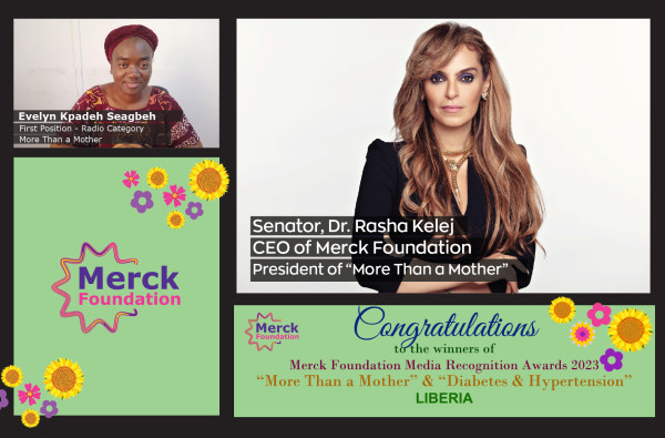 Merck Foundation Chief Executive Officer (CEO) announce Liberian Winners of their Media Awards to Break Infertility Stigma, Support Girl Education and Diabetes- Hypertension awareness