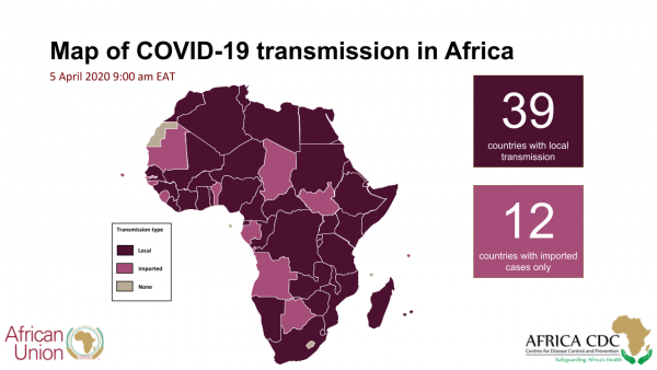 Africa - COVID-19 Surveillance Update: 6 April 2020 9:00a.m